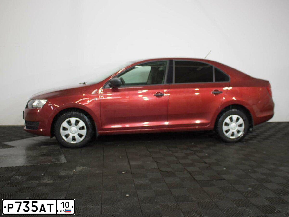 Фото автомобиля SKODA RAPID, 2016 — госномер Т995КК58. Цвет: ВИШНЕВО-КРАСНЫЙ