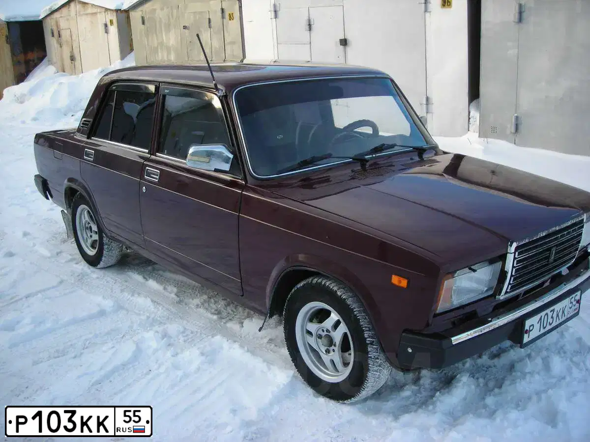 Фото автомобиля LADA 2107, 2008 — госномер С676СХ55. Цвет: ТЕМНО-КРАСНЫЙ