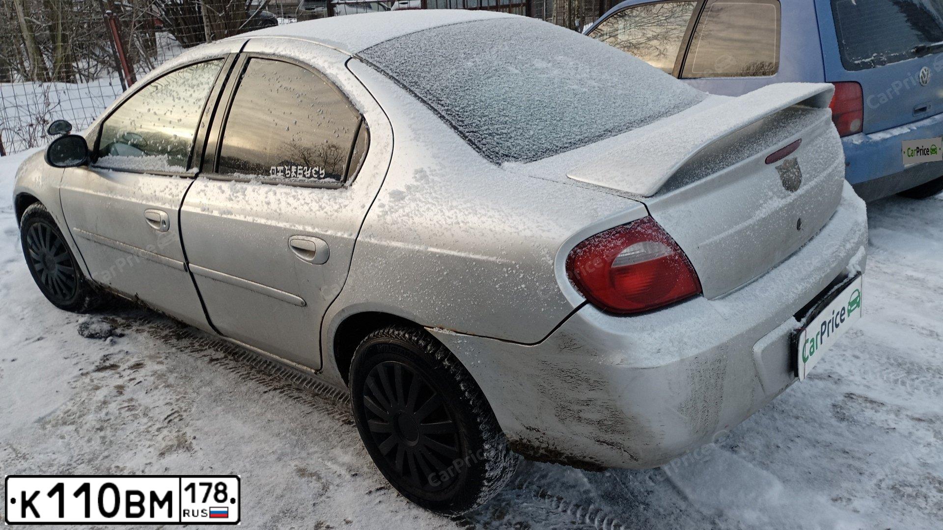 Фото автомобиля DODGE NEON, 2003 — госномер К790НВ147. Цвет: Серебристый