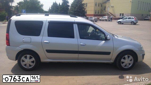 Фото автомобиля LADA LARGUS, 2014 — госномер Е552ТС123. Цвет: СЕРЕБРИСТЫЙ