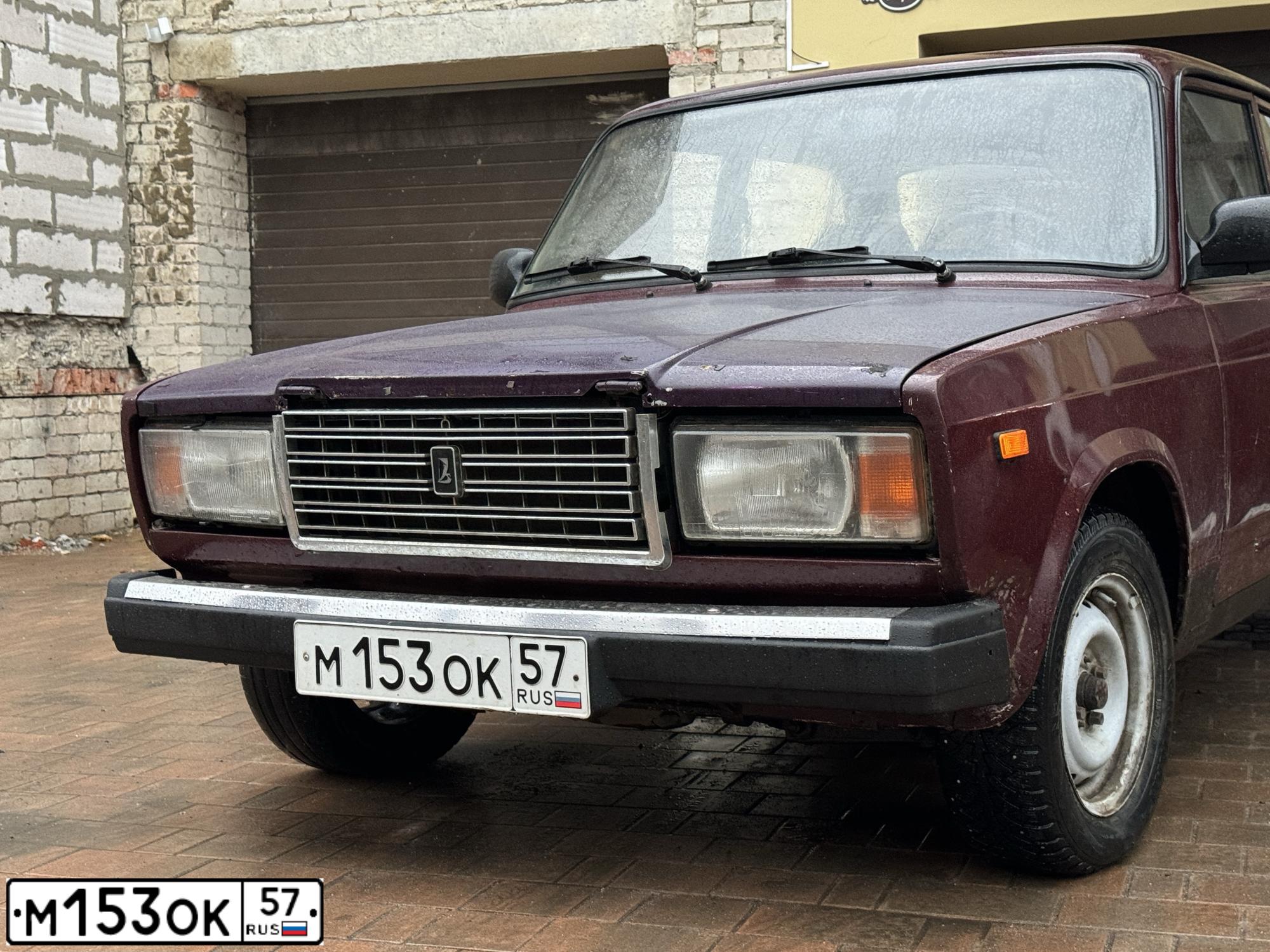Фото автомобиля LADA 2107, 2006 — госномер Н013СА57. Цвет: КРАСНЫЙ