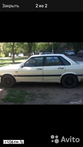 Фото автомобиля AUDI 90, 1986 — госномер Е964КО126. Цвет: Белый