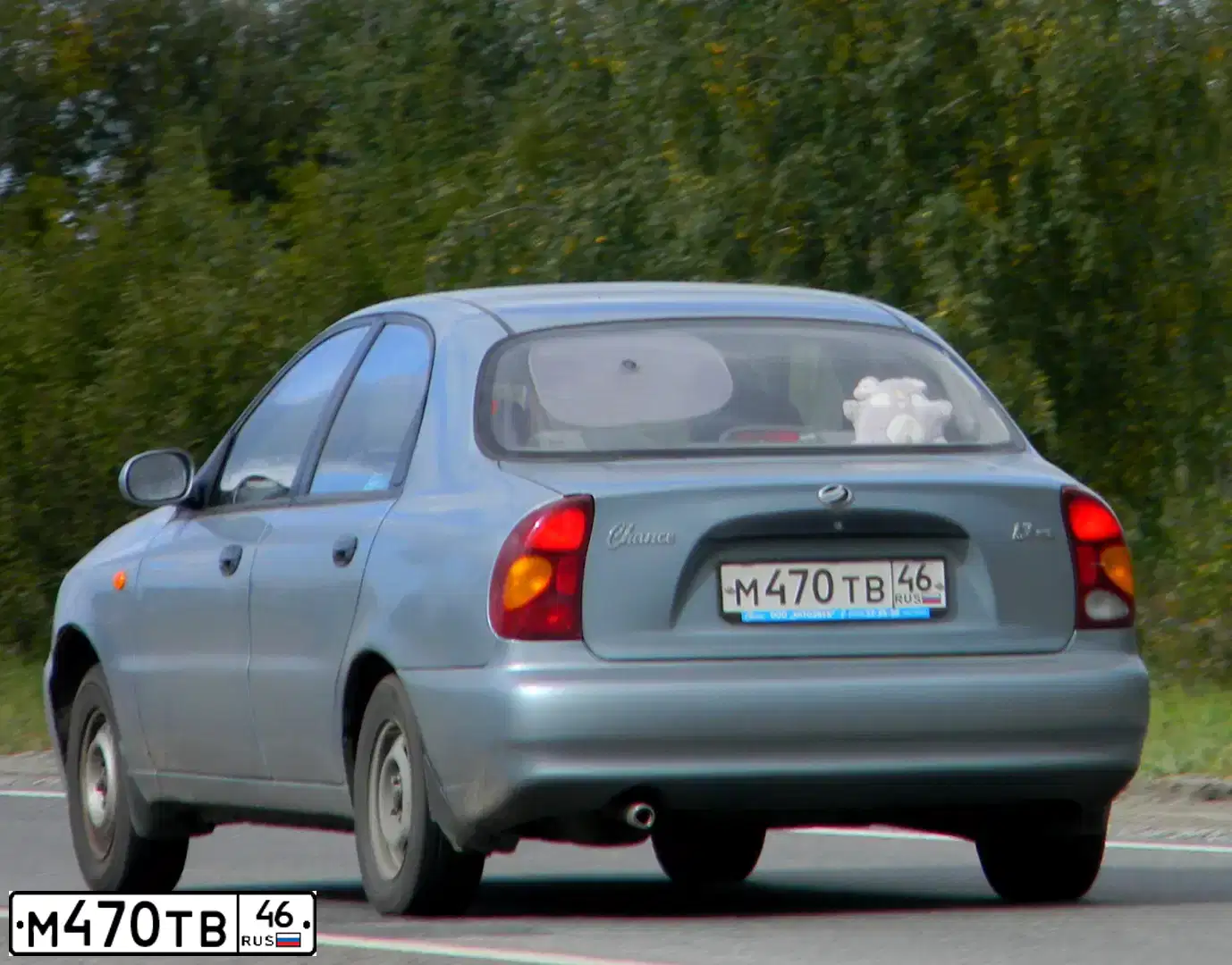 Фото автомобиля ZAZ CHANCE, 2012 — госномер М470ТВ46. Цвет: Серый
