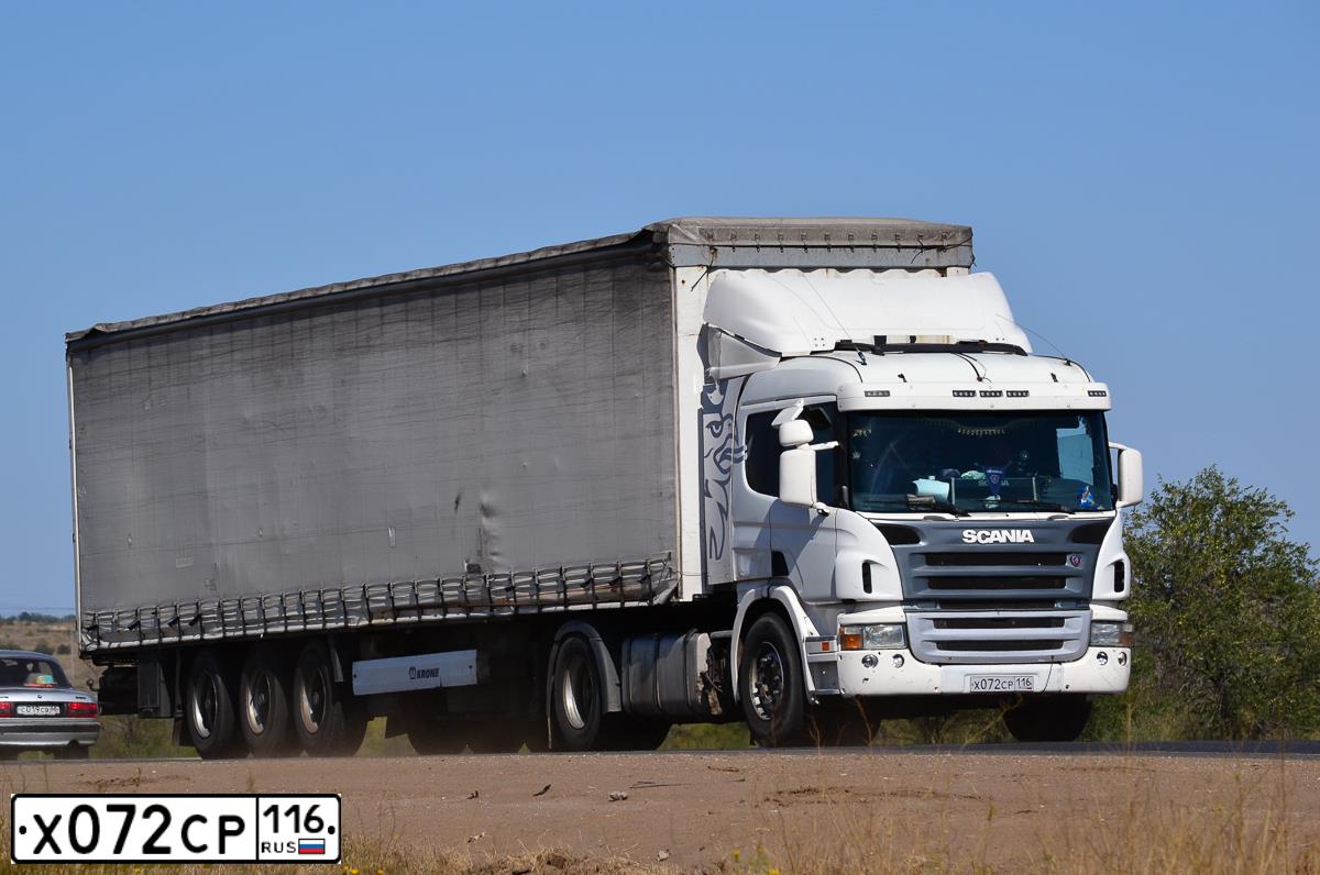Фото автомобиля SCANIA SERIE P /4X2/, 2008 — госномер В300ТР116. Цвет: Белый