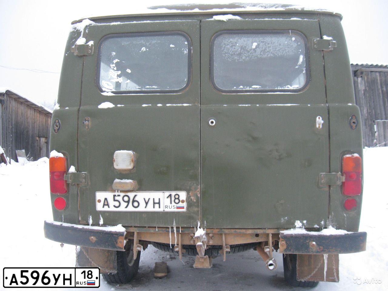 Фото автомобиля UAZ 3909, 1998 — госномер А596УН18. Цвет: ЗАЩИТНЫЙ