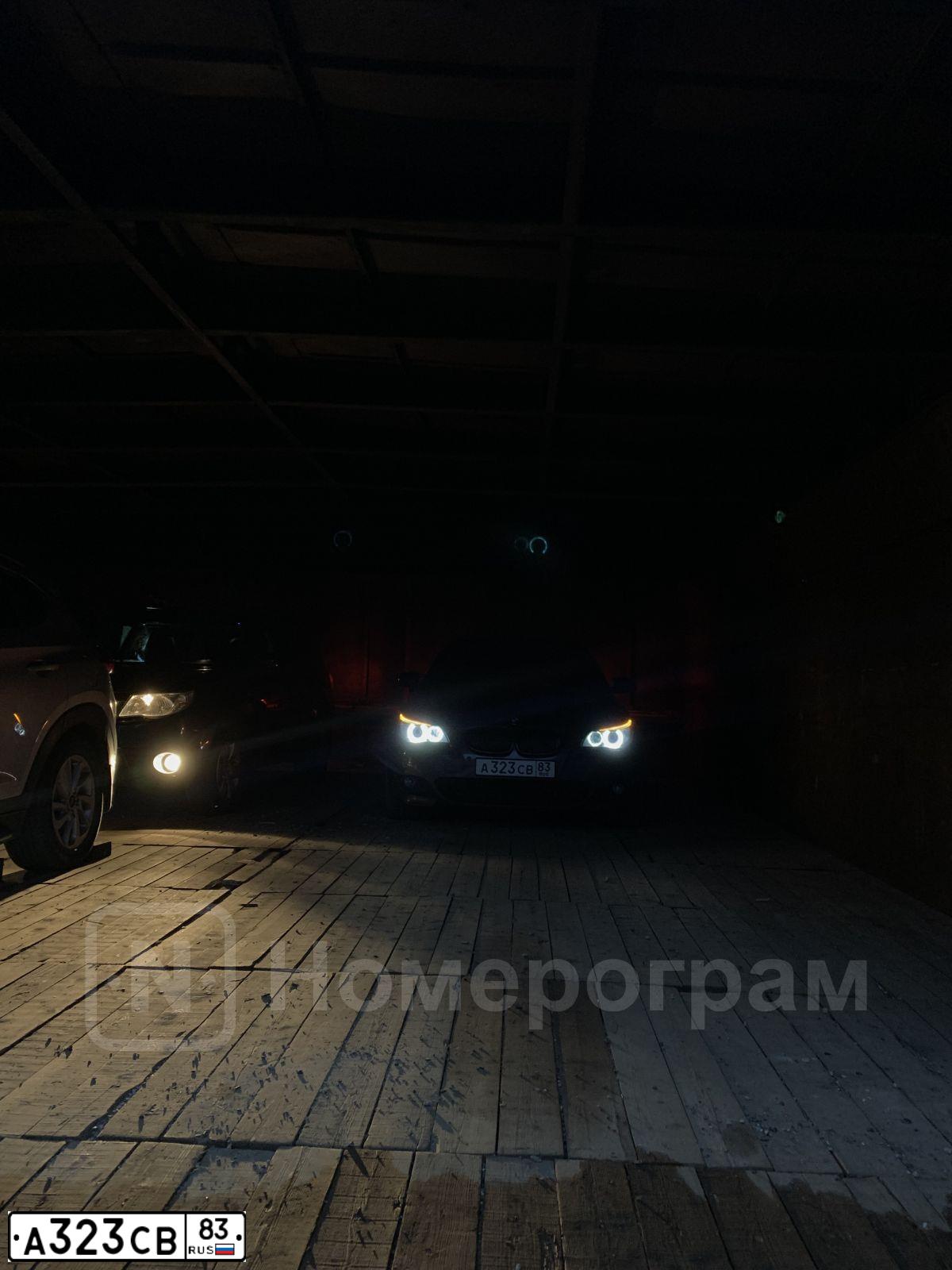 Фото автомобиля BMW SERIE 5, 2008 — госномер А323СВ83. Цвет: ТЕМНО-СЕРЫЙ