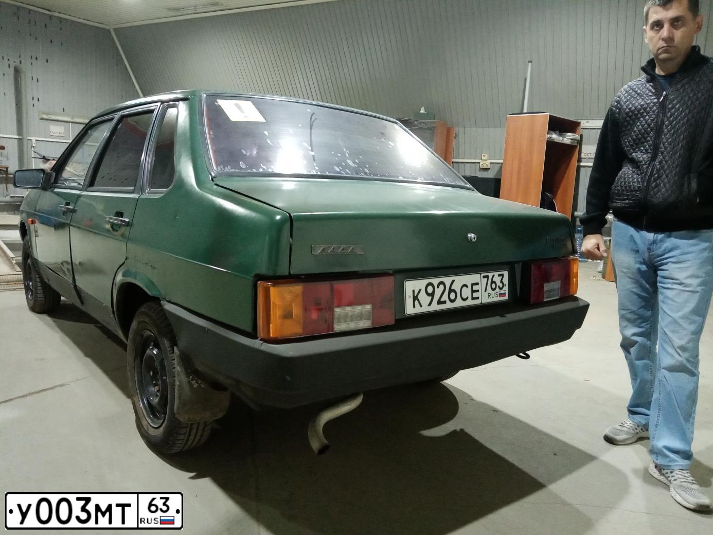 Фото автомобиля LADA 2109 SAMARA, 1999 — госномер К166ХК763. Цвет: СЕРЕБРИСТО-ЗЕЛЕНЫЙ