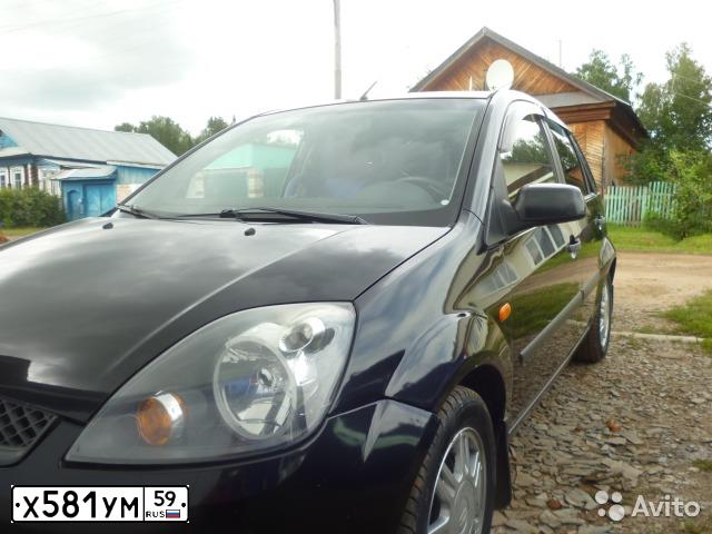 Фото автомобиля FORD FIESTA / ASPIRE, 2006 — госномер Х581УМ59. Цвет: ЧЕРНЫЙ