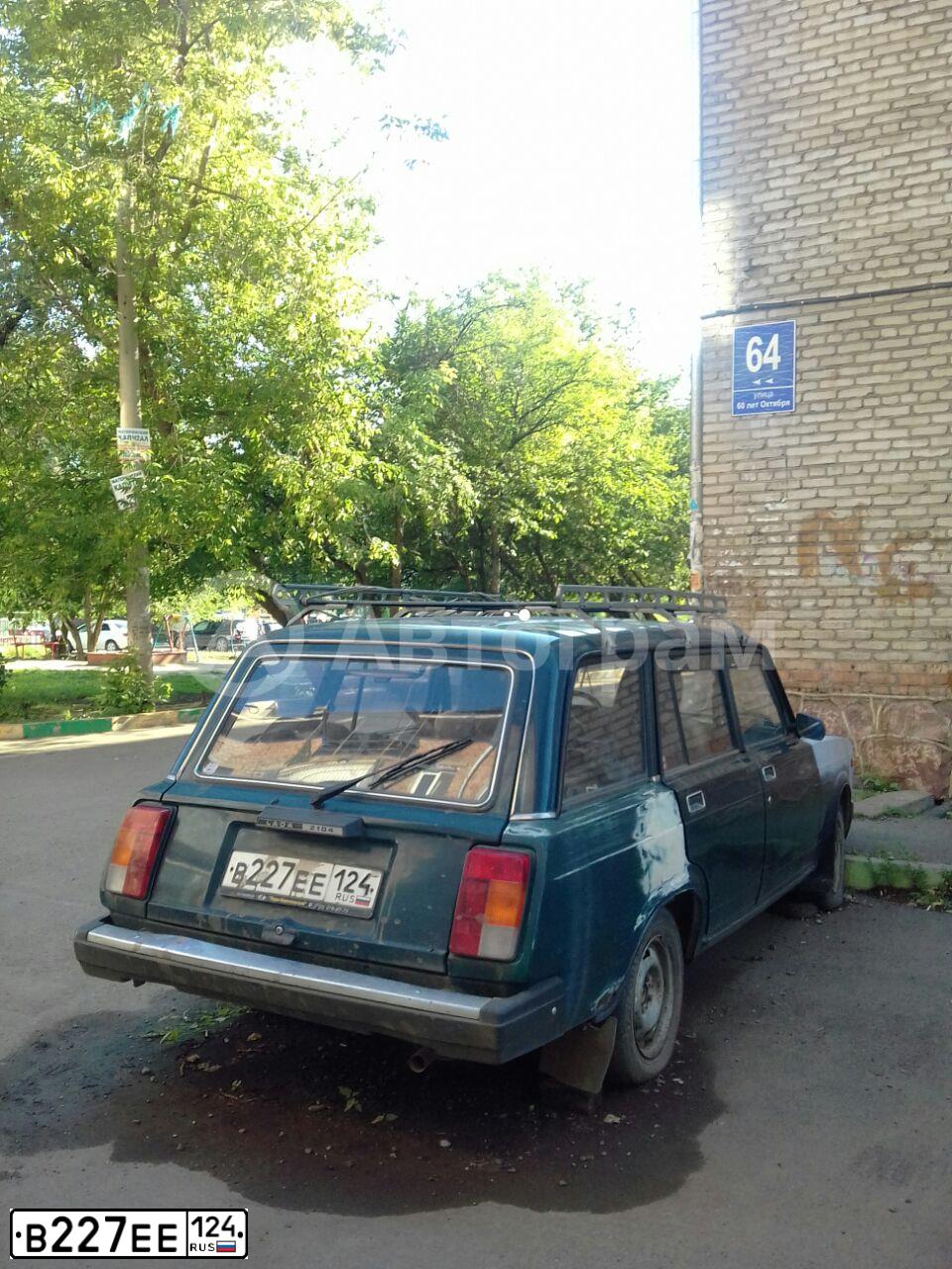 Фото автомобиля LADA 2104, 2006 — госномер В227ЕЕ124. Цвет: ЗЕЛЕНЫЙ