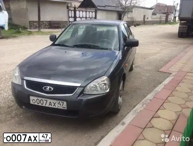 Фото автомобиля LADA 2191 GRANTA, 2015 — госномер О007АХ47. Цвет: СЕРО-СИНИЙ