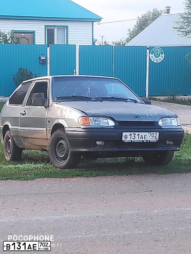 Фото автомобиля ВАЗ 21130, 2007 — госномер В131АЕ702. Цвет: СРЕДНИЙ СЕРО-ЗЕЛЕНЫЙ МЕТ