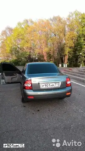 Фото автомобиля LADA 2170 PRIORA, 2008 — госномер Р901НМ31. Цвет: СЕРЫЙ