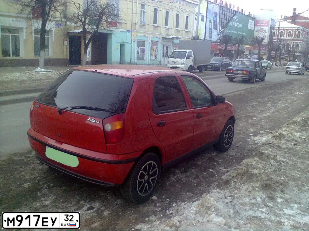 Фото автомобиля FIAT PALIO, 2001 — госномер М917ЕУ32. Цвет: Красный