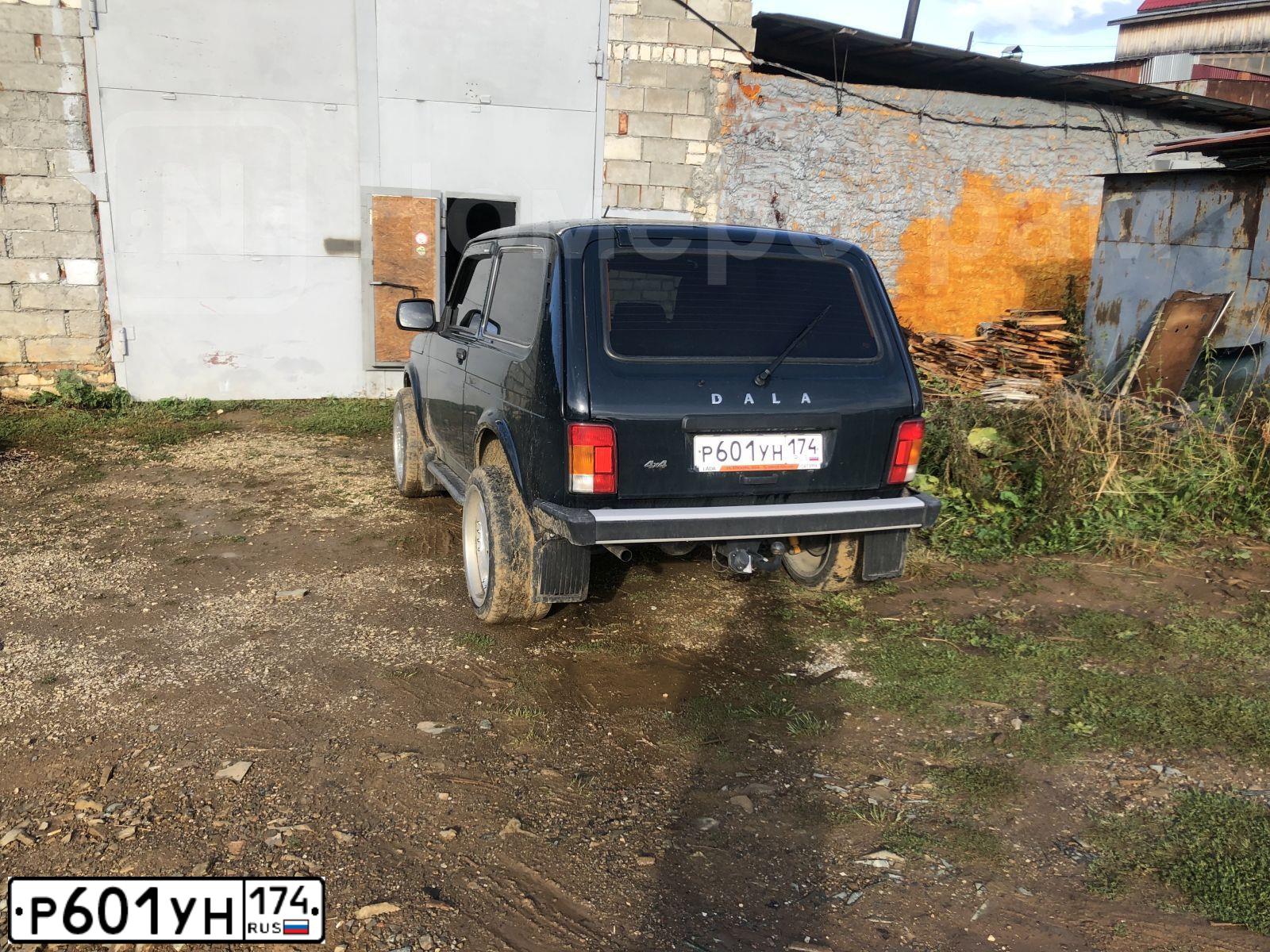Фото автомобиля LADA 2121 NIVA, 2019 — госномер Р601УН174. Цвет: ЗЕЛЕНЫЙ