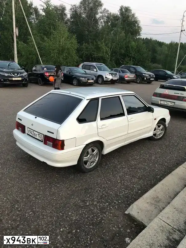 Фото автомобиля LADA 2114 SAMARA, 2012 — госномер Х943ВК102. Цвет: Белый