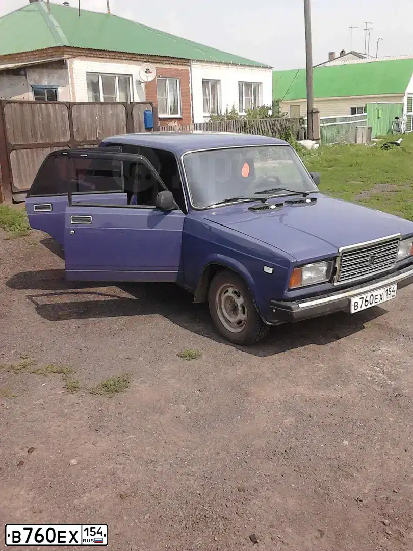 Фото автомобиля LADA 2107, 2007 — госномер Н554СР163. Цвет: синий