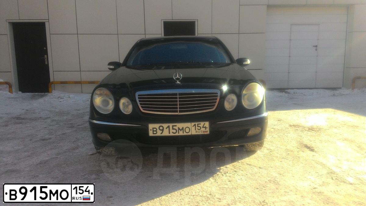 Фото автомобиля MERCEDES E-KLASSE, 2003 — госномер В915МО154. Цвет: ЧЕРНЫЙ