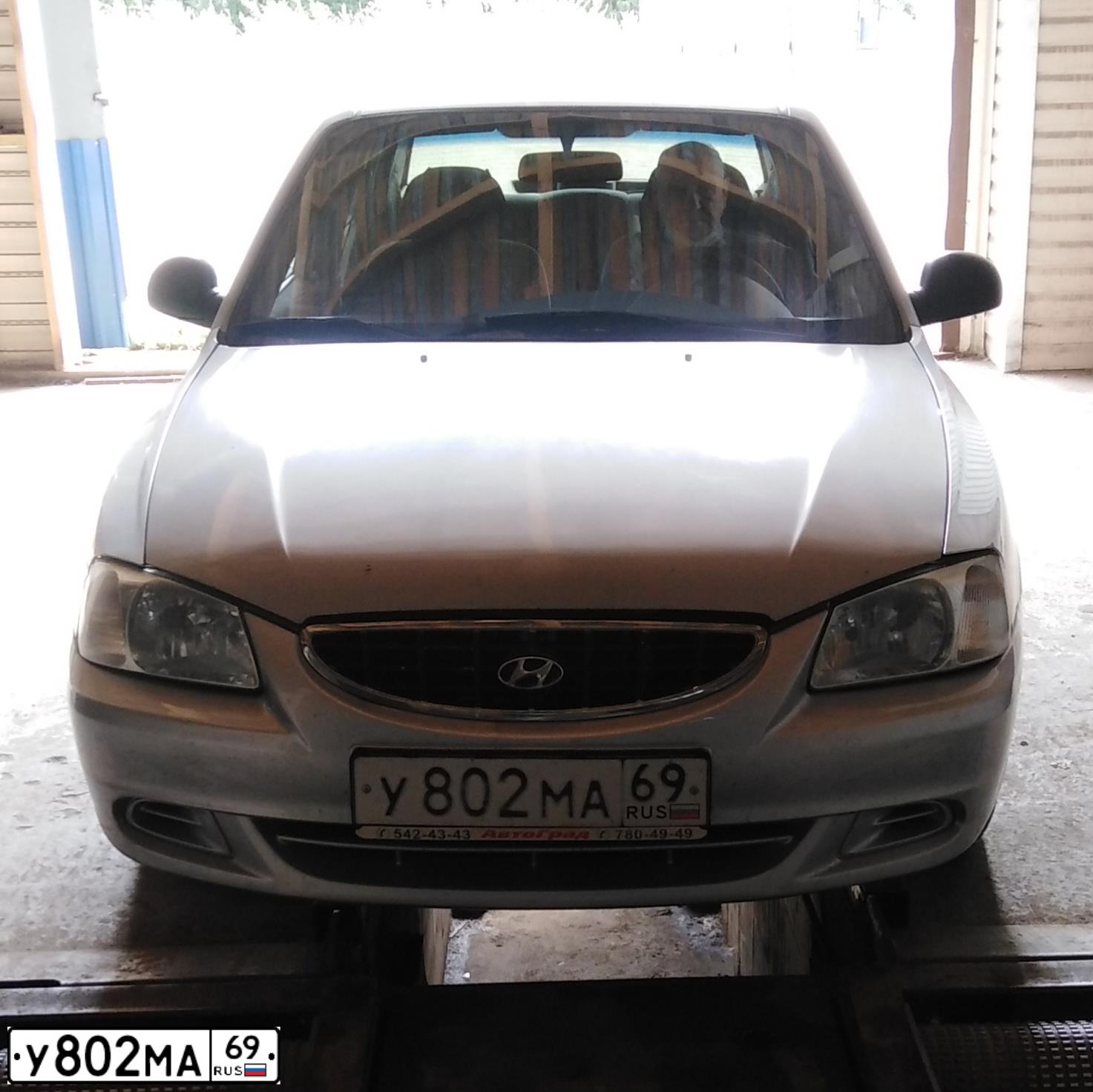 Фото автомобиля TAGAZ ACCENT, 2007 — госномер Е101ТК69. Цвет: СЕРЕБРИСТЫЙ