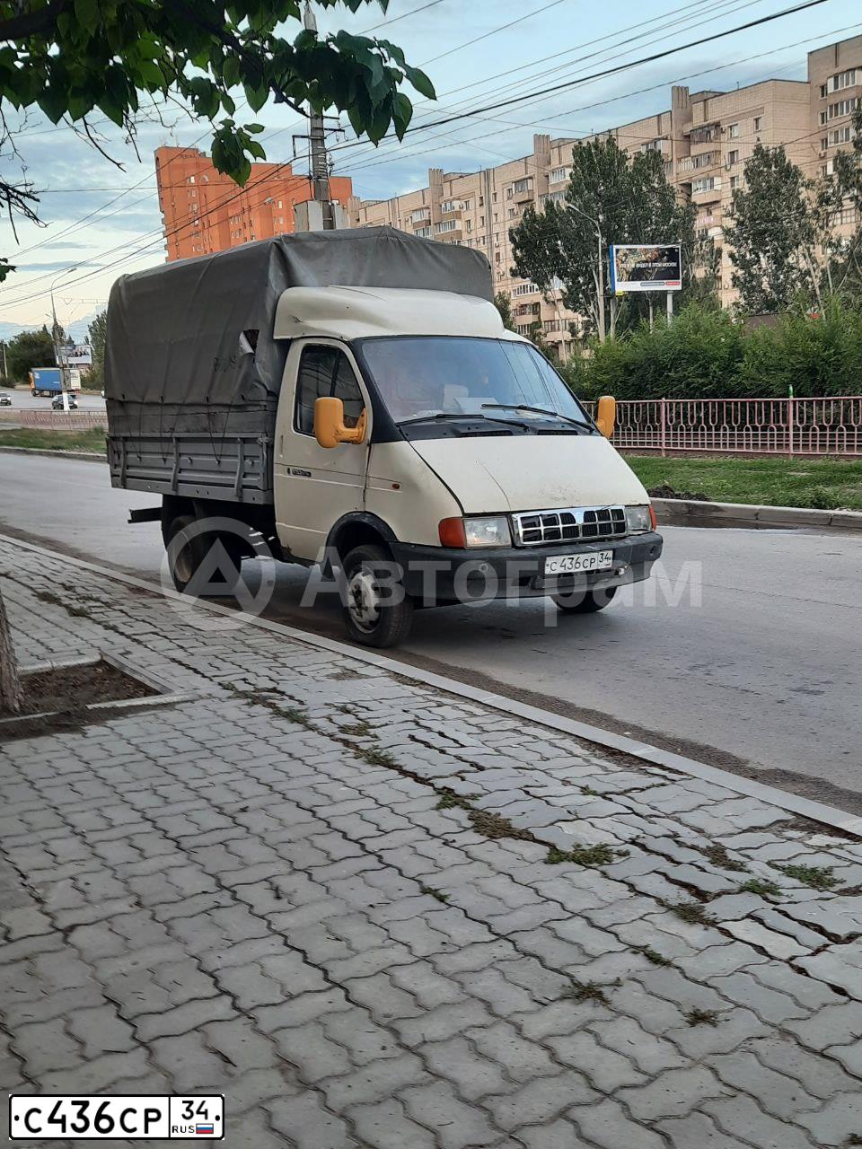 Фото автомобиля GAZ 3302, 1997 — госномер М072ТН134. Цвет: САФАРИ