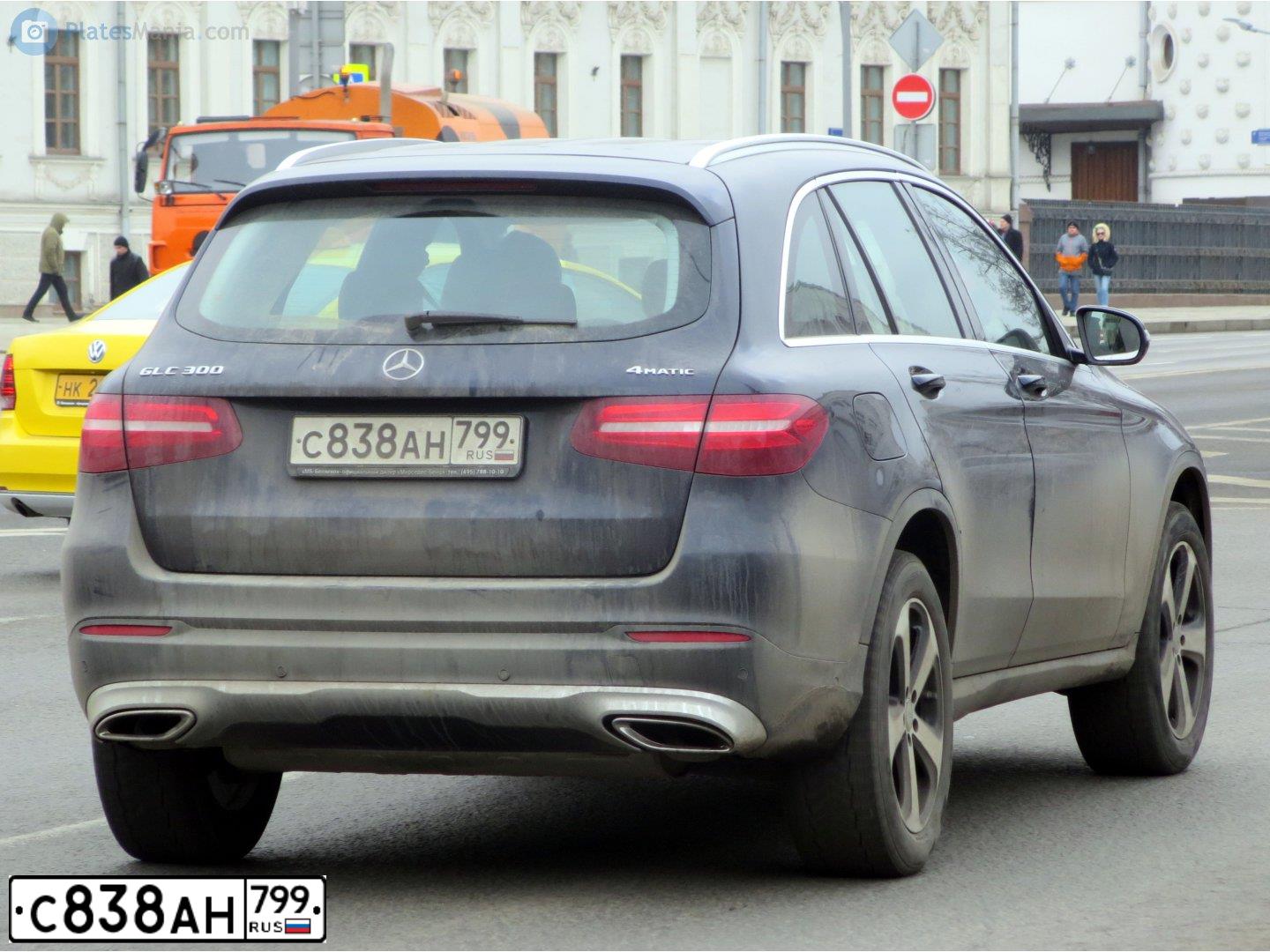 Фото автомобиля MERCEDES GLC-KLASSE, 2017 — госномер С838АН799. Цвет: синий