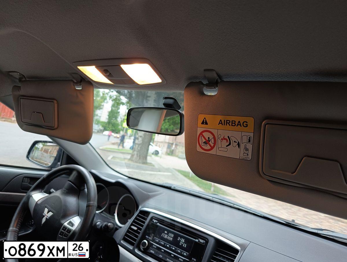 Фото автомобиля MITSUBISHI LANCER, 2013 — госномер Р347КА126. Цвет: ЧЕРНЫЙ