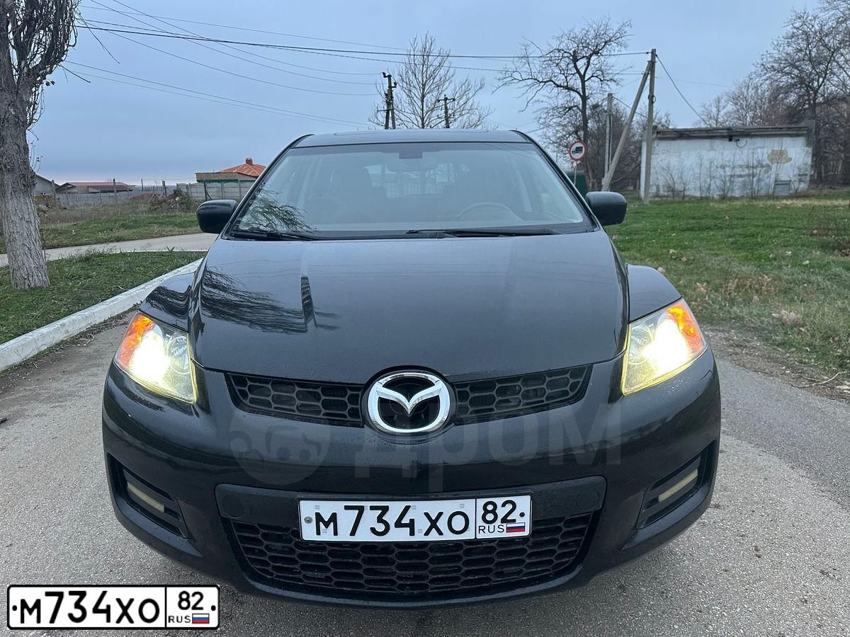 Фото автомобиля MAZDA CX-7, 2006 — госномер М734ХО82. Цвет: ЧЕРНЫЙ