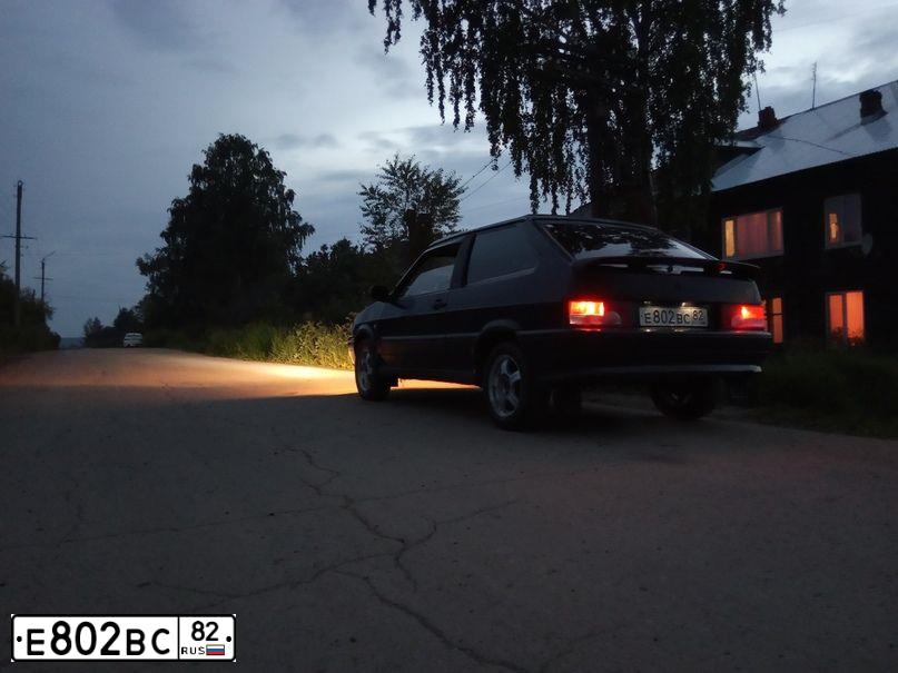 Фото автомобиля LADA 2113 SAMARA, 2009 — госномер Н419ХС159. Цвет: Темно-зеленый