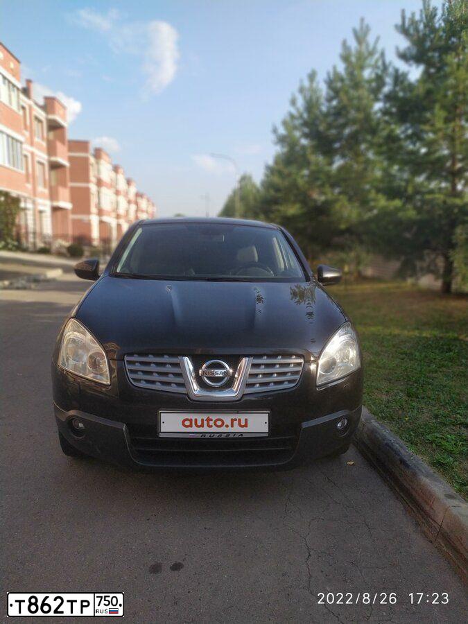Фото автомобиля NISSAN QASHQAI, 2008 — госномер Т862ТР750. Цвет: ЧЕРНЫЙ