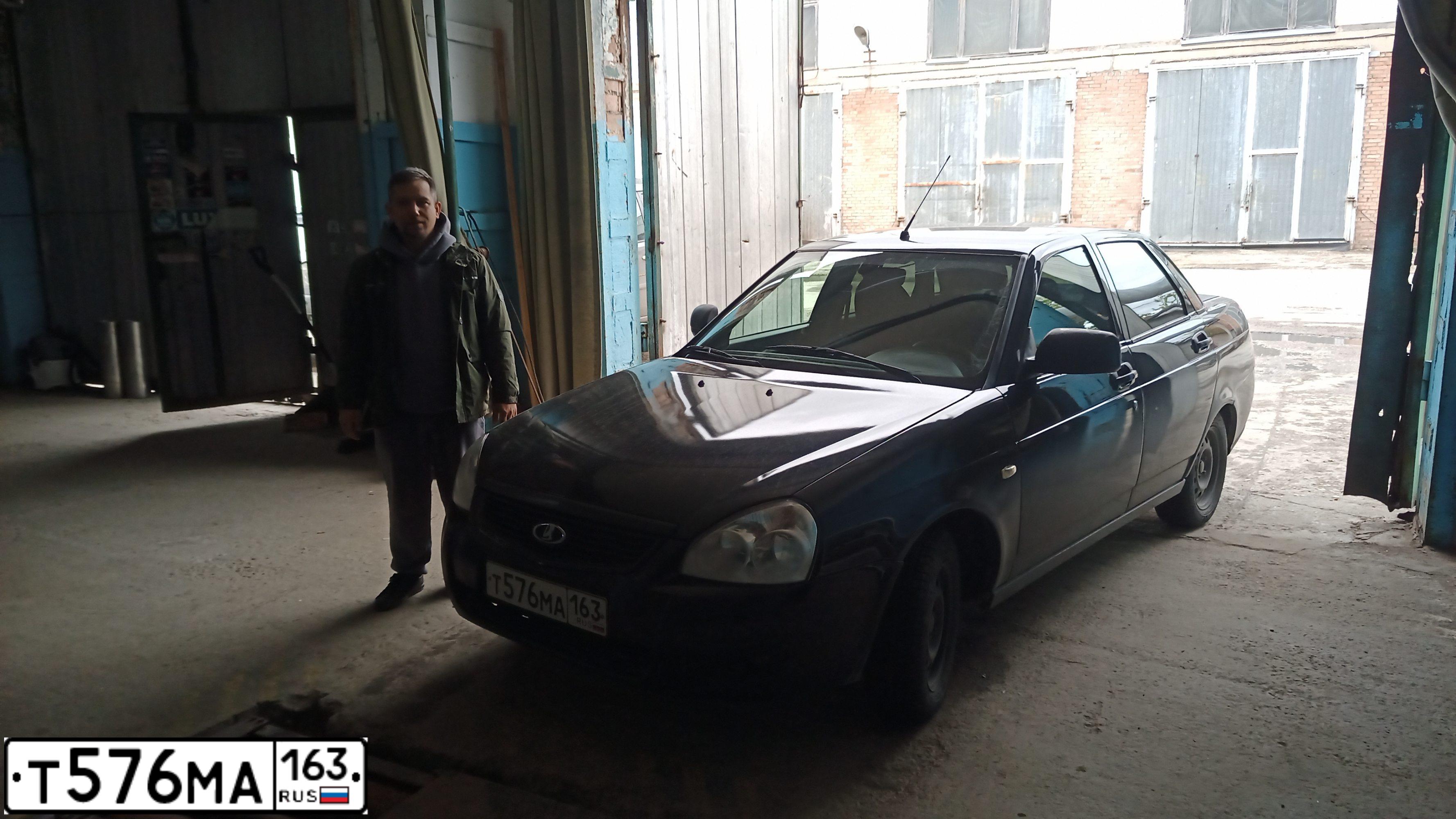 Фото автомобиля LADA 2170 PRIORA, 2010 — госномер Х234ТВ73. Цвет: ЧЕРНО-СИНИЙ