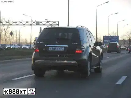 Фото автомобиля MERCEDES M-KLASSE, 2005 — госномер М432КТ10. Цвет: ЧЕРНЫЙ