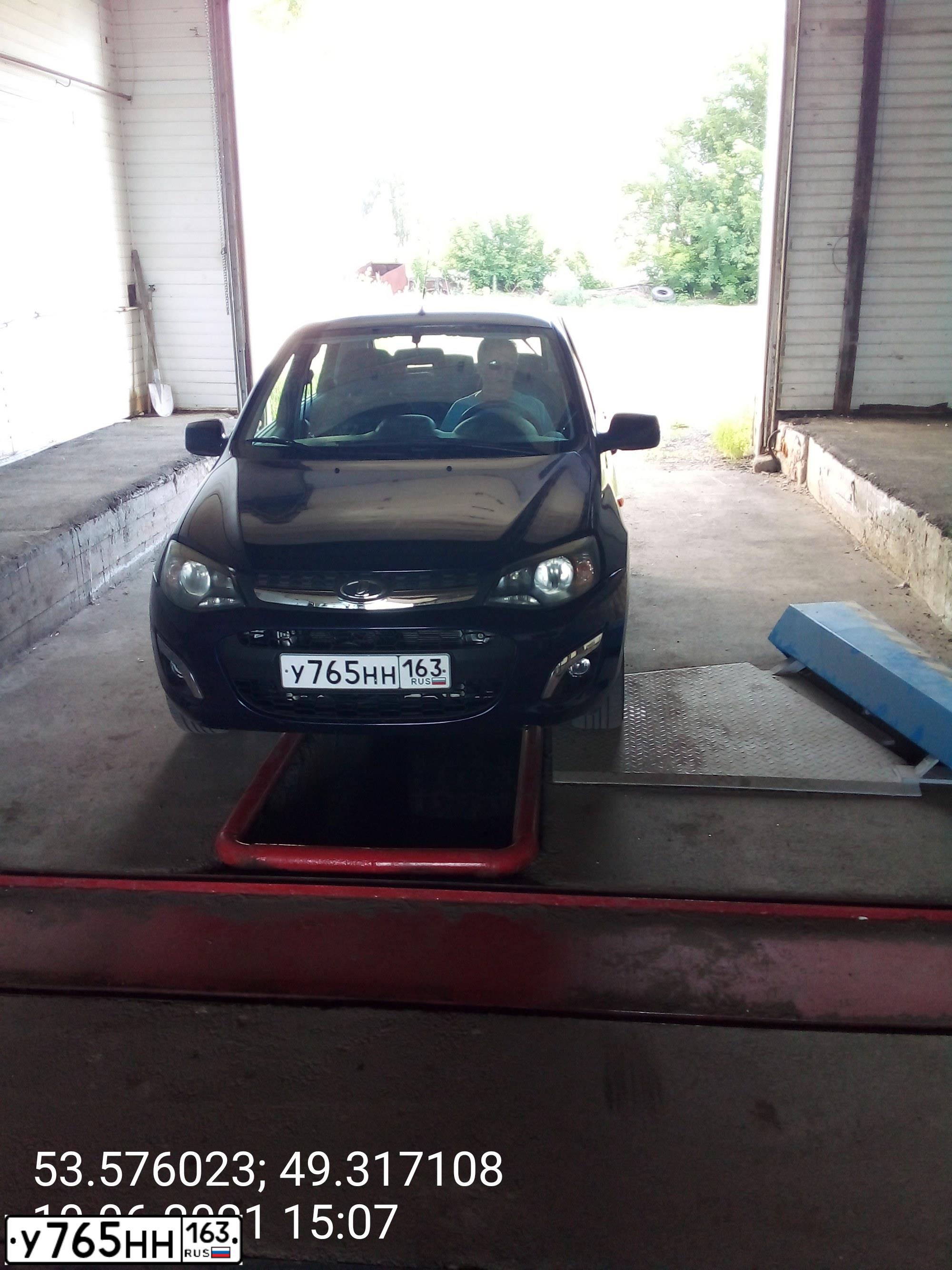 Фото автомобиля LADA KALINA, 2013 — госномер Т278АВ58. Цвет: синий