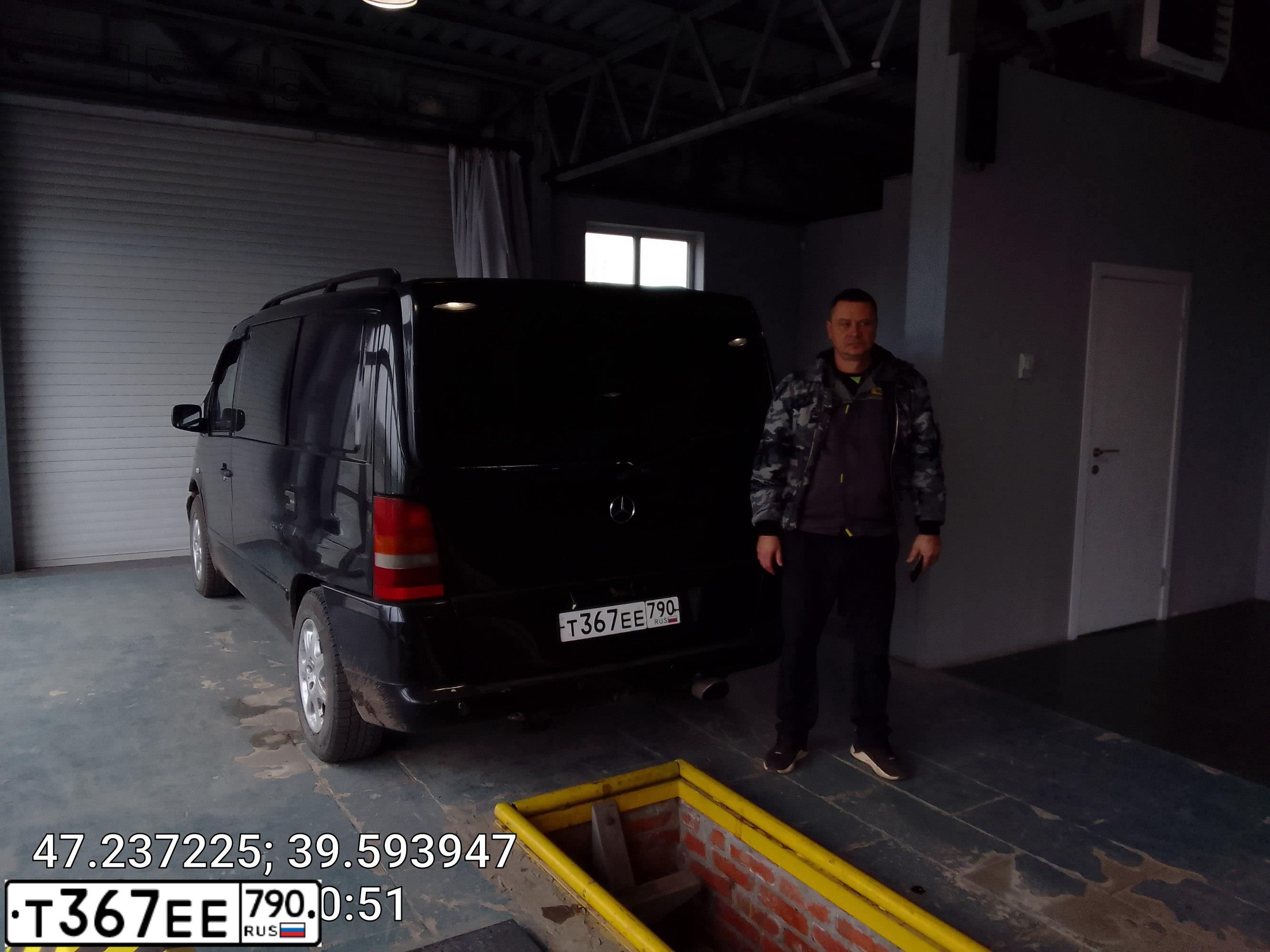 Фото автомобиля MERCEDES VITO, 1998 — госномер С552СС90. Цвет: ЧЕРНЫЙ