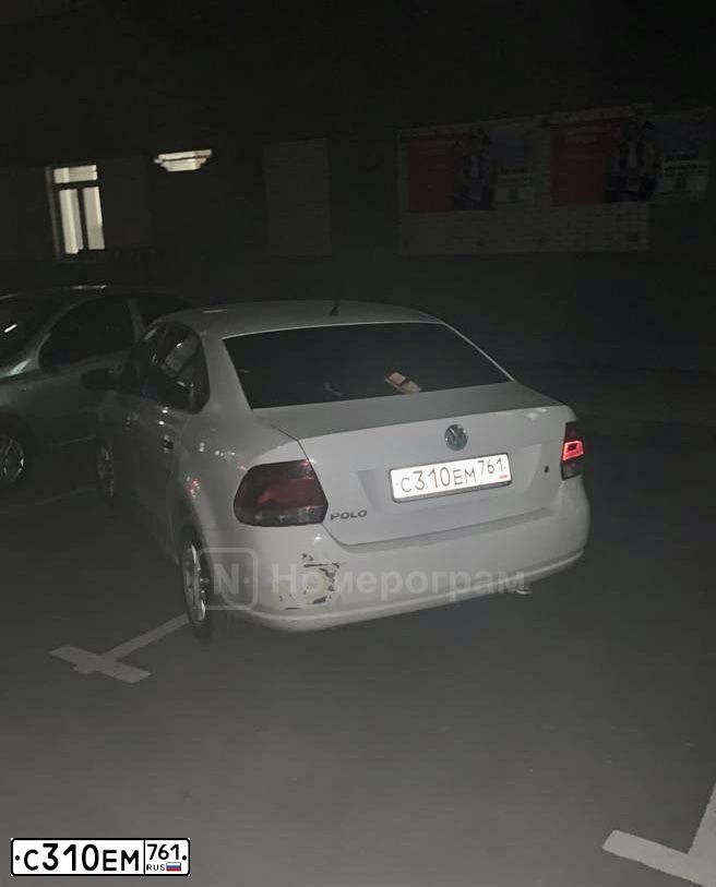 Фото автомобиля VOLKSWAGEN POLO, 2013 — госномер С310ЕМ761. Цвет: Белый