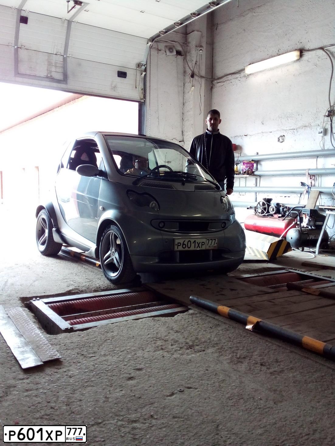 Фото автомобиля SMART SMART, 2002 — госномер Н923ТХ790. Цвет: СВЕТЛО СЕРЫЙ