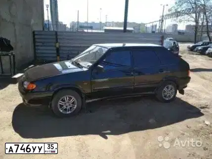 Фото автомобиля LADA 2114 SAMARA, 2009 — госномер А746УУ35. Цвет: Темно-зеленый