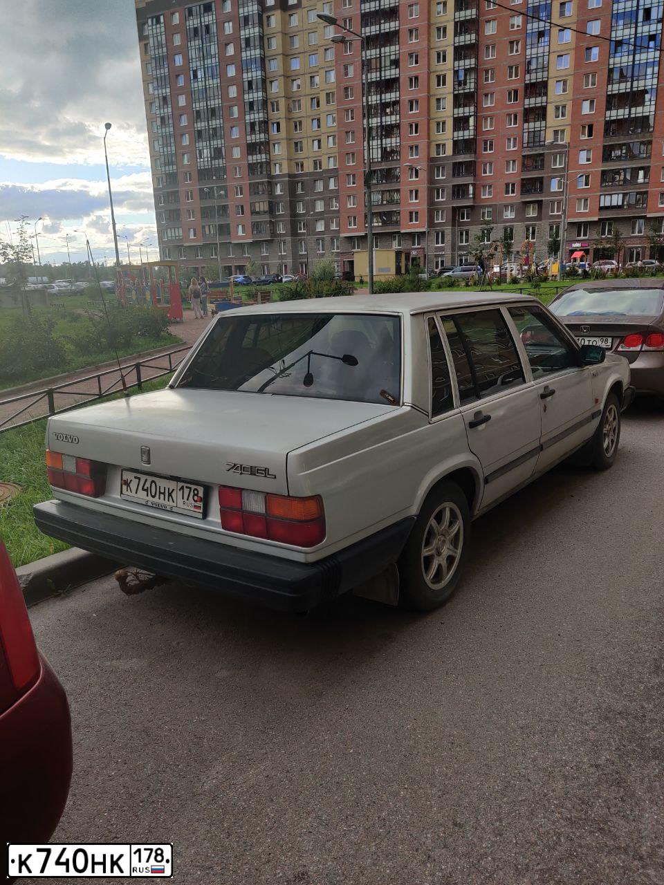 Фото автомобиля VOLVO 740, 1988 — госномер О313ТМ69