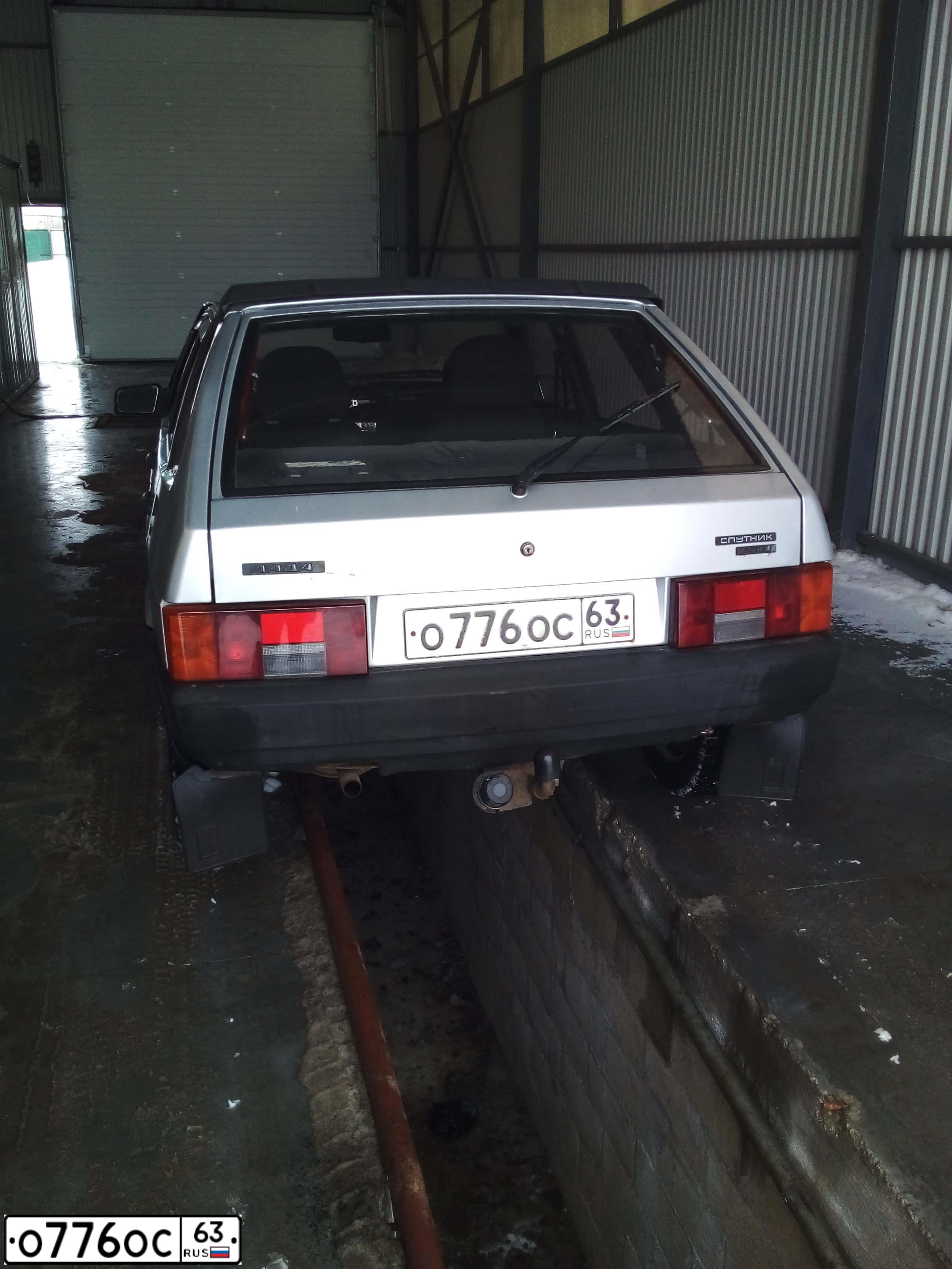 Фото автомобиля LADA 2109 SAMARA, 2002 — госномер О776ОС63. Цвет: серебристый