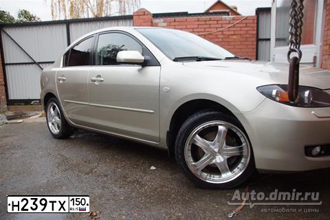Фото автомобиля MAZDA 3, 2008 — госномер М484ОУ67. Цвет: ЖЕЛТЫЙ