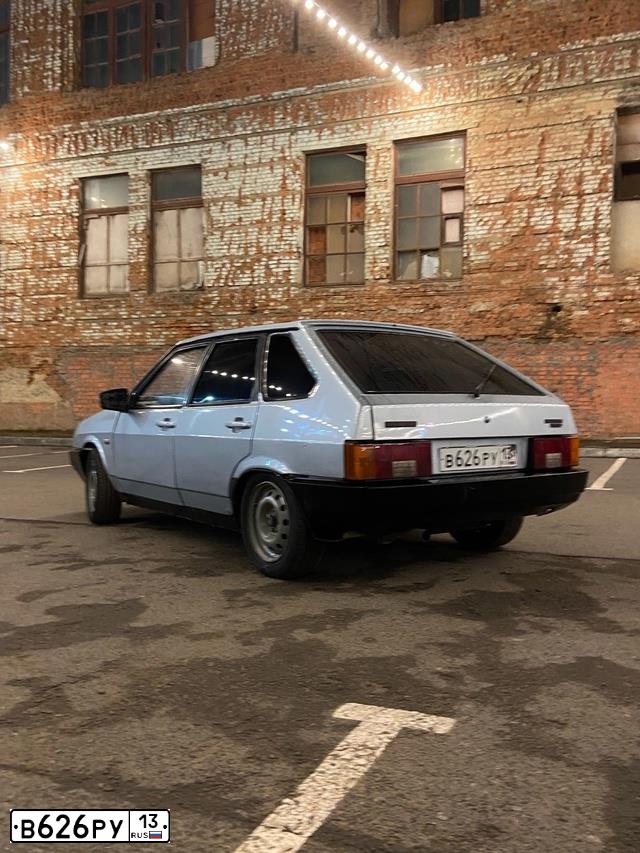 Фото автомобиля LADA 2109 SAMARA, 2002 — госномер В626РУ13. Цвет: СЕРЕБРИСТО-ГОЛУБОЙ