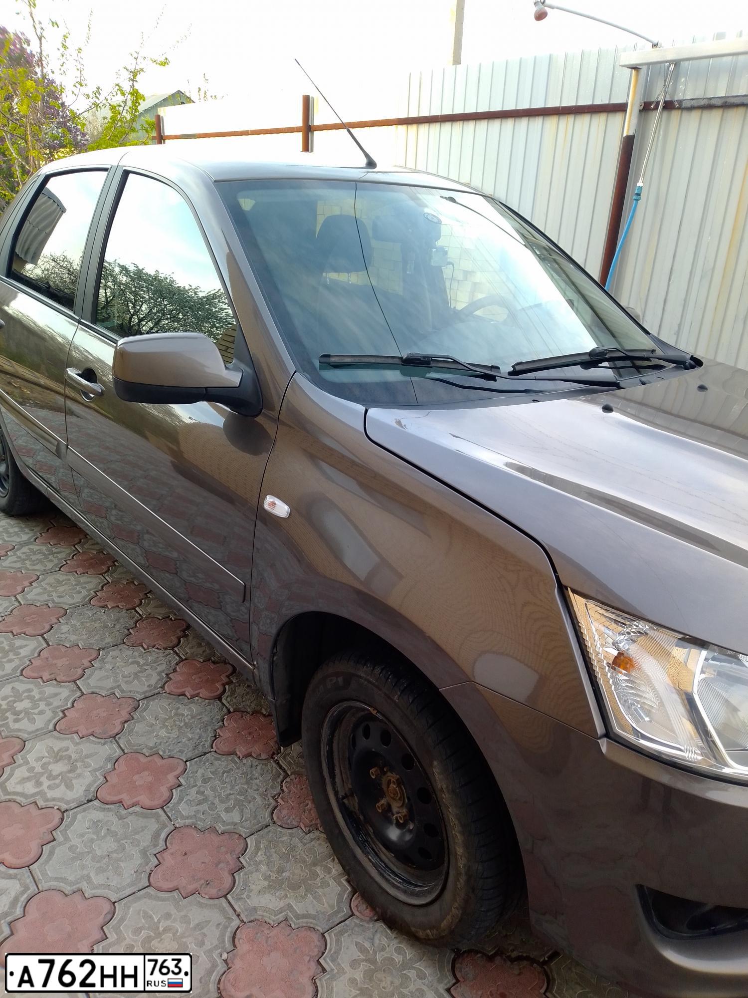 Фото автомобиля DATSUN ON-DO, 2018 — госномер А762НН763. Цвет: Серый