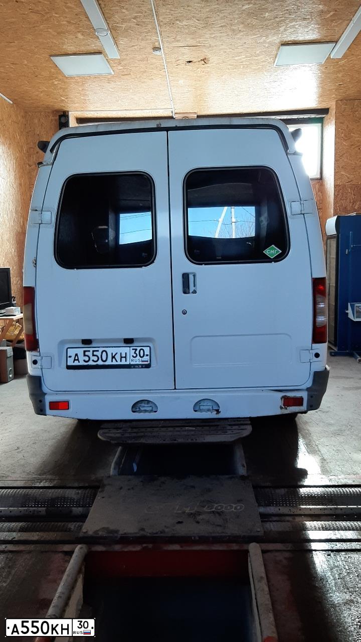 Фото автомобиля GAZ 3221, 2011 — госномер Т636УХ05. Цвет: Белый