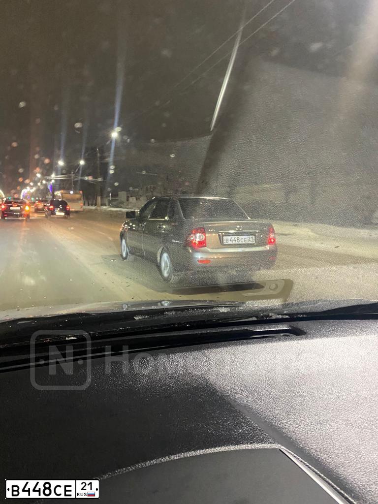 Фото автомобиля LADA 2170 PRIORA, 2012 — госномер В448СЕ21. Цвет: СРЕДНИЙ СЕРО-ЗЕЛЕН. МЕТ.