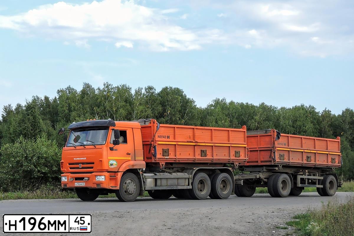 Фото автомобиля KAMAZ Z 65115 6X4, 2019 — госномер Н196ММ45. Цвет: Оранжевый