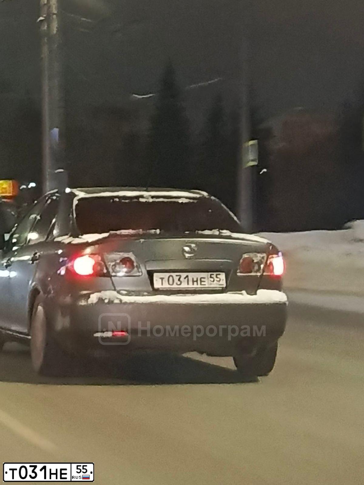 Фото автомобиля MAZDA 6, 2005 — госномер Т031НЕ55. Цвет: СЕРЫЙ
