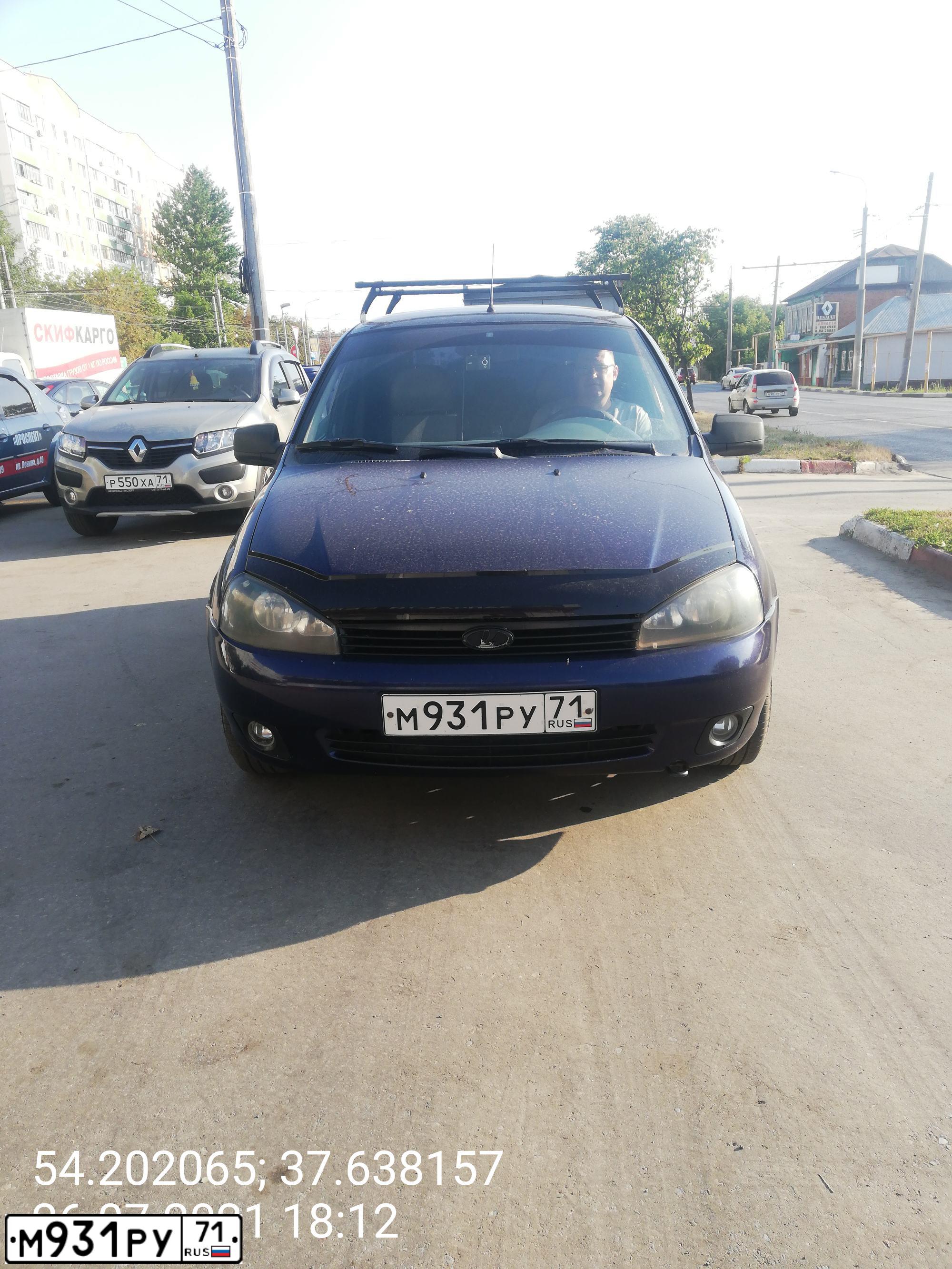 Фото автомобиля LADA 1119 KALINA, 2012 — госномер М931РУ71. Цвет: синий