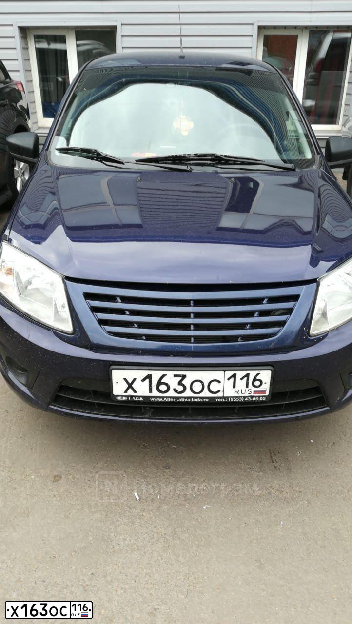 Фото автомобиля LADA 2191 GRANTA, 2016 — госномер Х163ОС116. Цвет: СИНИЙ