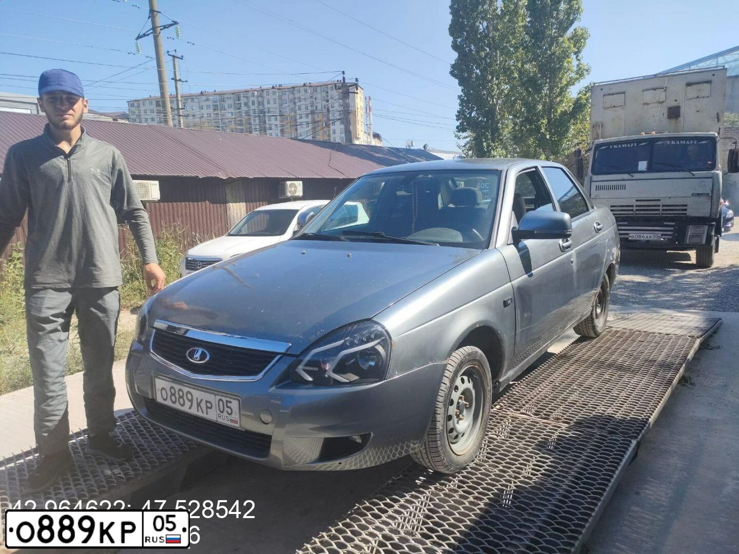 Фото автомобиля LADA PRIORA, 2010 — госномер С254УС05. Цвет: СРЕД СЕРО-ЗЕЛЕНЫЙ МЕТ