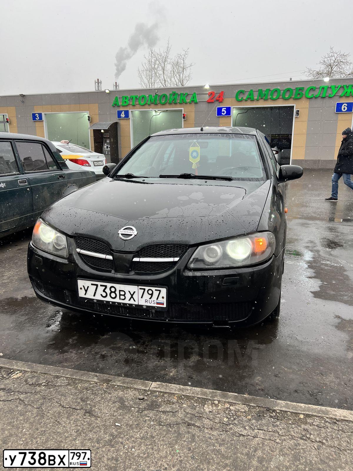 Фото автомобиля NISSAN ALMERA, 2005 — госномер А773ОН790. Цвет: ЧЕРНЫЙ