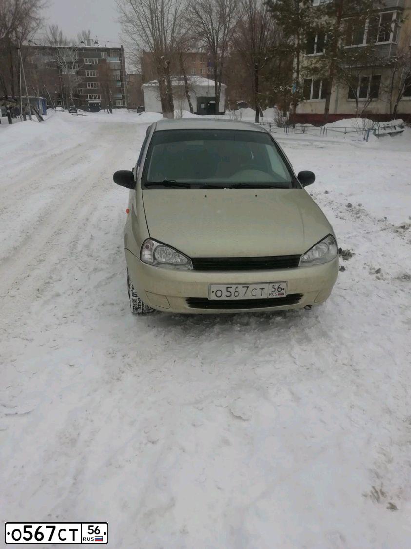 Фото автомобиля LADA 1118 KALINA, 2008 — госномер О567СТ56. Цвет: БЕЛО-ЖЕЛТЫЙ ПЕРЛАМУТРОВЫЙ