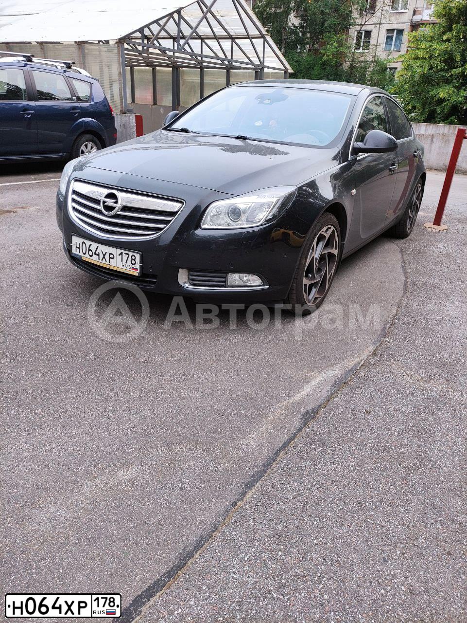 Фото автомобиля OPEL INSIGNIA, 2012 — госномер Н064ХР178. Цвет: ЧЕРНЫЙ